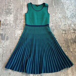Banana Republic Striped Sweater Dress Green and Navy Size XXS